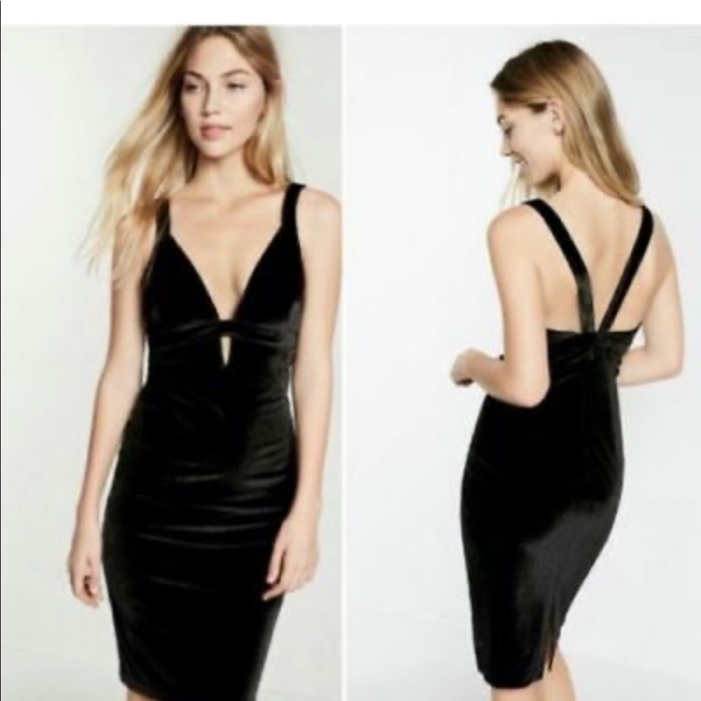 NWT! ! Black velvet dress